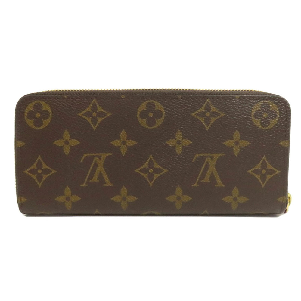 Louis Vuitton Canvas Wallet Monogram Long Portefeuille Clemence Brown